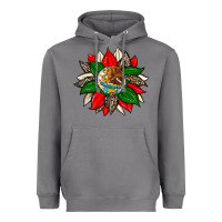 Storm mexican flag sunflower Heavyweight Hoodie - Zillion Design Studio