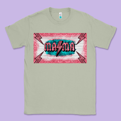 Western Mama Pink Glitter Classic Tee Designed By Barkaloodesign