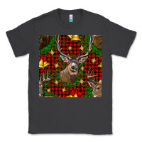 Smoke christmas deer and bell seamless pattern Classic Tee - BundleAndBundleShop