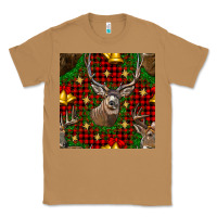 Toasted Coconut christmas deer and bell seamless pattern Classic Tee - BundleAndBundleShop