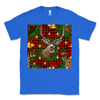 True Royal christmas deer and bell seamless pattern Classic Tee - BundleAndBundleShop