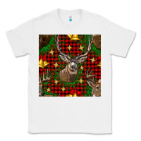 White christmas deer and bell seamless pattern Classic Tee - BundleAndBundleShop