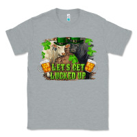 Heather Grey lets get lucked up charolais and black angus bull Classic Tee - RanaPortraitStore