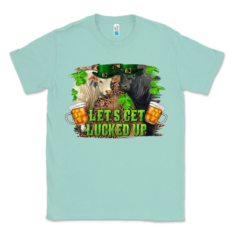 Lets Get Lucked Up Charolais And Black Angus Bull Classic Tee by RanaPortraitStore | Teevron
