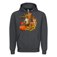 Smoke Fall Goat Zipper Hoodie - RanaPortraitStore