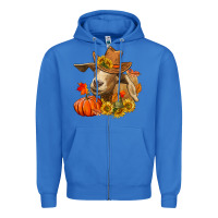 True Royal Fall Goat Zipper Hoodie - RanaPortraitStore