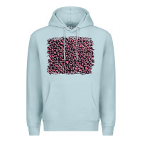 Blue Mist pink leopard with pink glitter Premium Hoodie - Artiststas