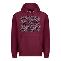 Burgundy pink leopard with pink glitter Premium Hoodie - Artiststas