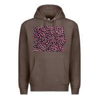 Coffee pink leopard with pink glitter Premium Hoodie - Artiststas
