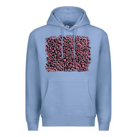 Colony Blue pink leopard with pink glitter Premium Hoodie - Artiststas