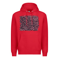 Red pink leopard with pink glitter Premium Hoodie - Artiststas