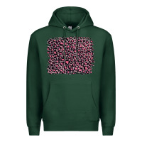 Sports Green pink leopard with pink glitter Premium Hoodie - Artiststas