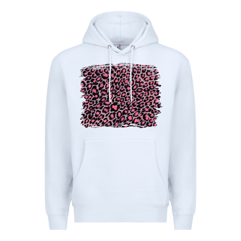 Pink Leopard With Pink Glitter Premium Hoodie by Artiststas | Teevron