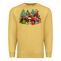 Antique Gold merry christmas truck afro gnomies Premium Sweatshirt - FaDigitalArtStudio