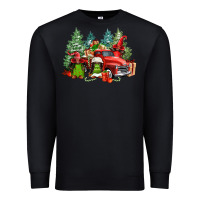 Black merry christmas truck afro gnomies Premium Sweatshirt - FaDigitalArtStudio