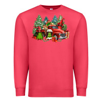 Cardinal merry christmas truck afro gnomies Premium Sweatshirt - FaDigitalArtStudio