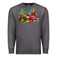 Charcoal Heather merry christmas truck afro gnomies Premium Sweatshirt - FaDigitalArtStudio