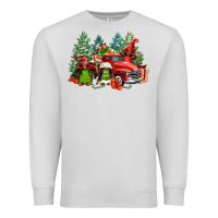 Dove Grey merry christmas truck afro gnomies Premium Sweatshirt - FaDigitalArtStudio