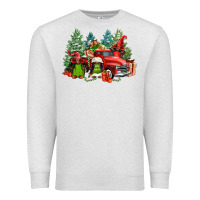 Oatmeal Heather merry christmas truck afro gnomies Premium Sweatshirt - FaDigitalArtStudio