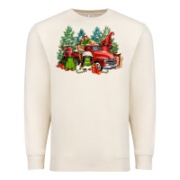 Sandshell merry christmas truck afro gnomies Premium Sweatshirt - FaDigitalArtStudio