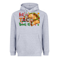 Heather Grey Let's Taco 'Bout It Heavyweight Hoodie - texasbilliewilder