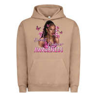 Pigment Burro breast cancer awareness afro woman Urban Hoodie - NancyCooperArtShop