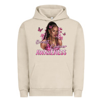 Pigment French Oak breast cancer awareness afro woman Urban Hoodie - NancyCooperArtShop