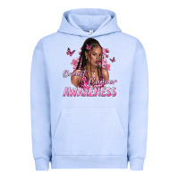 Pigment Grape Ice breast cancer awareness afro woman Urban Hoodie - NancyCooperArtShop