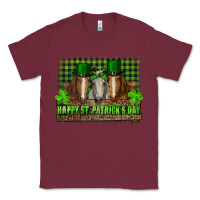 Burgundy happy st. patricks day horses with leprechaun Classic Tee - RanaPortraitStore