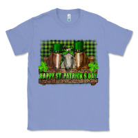 Colony Blue happy st. patricks day horses with leprechaun Classic Tee - RanaPortraitStore