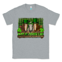 Heather Grey happy st. patricks day horses with leprechaun Classic Tee - RanaPortraitStore