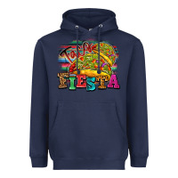 Navy Taco Fiesta Heavyweight Hoodie - texasbilliewilder