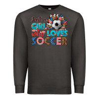 Smoke just a girl who loves soccer Premium Sweatshirt - HRA Design Shop