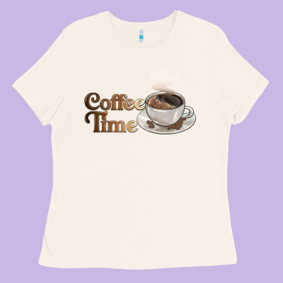Coffee Time Ladies Tee Designed By Barkaloodesign