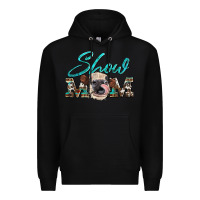 Black show mom aztec cowhide heifer Premium Hoodie - Artiststas