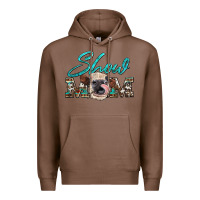 Chestnut show mom aztec cowhide heifer Premium Hoodie - Artiststas