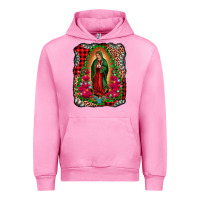 Fuchsia Pink our lady of guadalupe christmas Urban Hoodie - Jasminsmagicworld