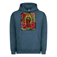 Pigment Midnight Navy our lady of guadalupe christmas Urban Hoodie - Jasminsmagicworld