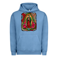 Pigment Pebble Blue our lady of guadalupe christmas Urban Hoodie - Jasminsmagicworld