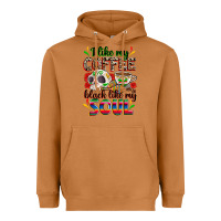 Meerkat i like my coffee black like my soul Heavyweight Hoodie - Zillion Design Studio