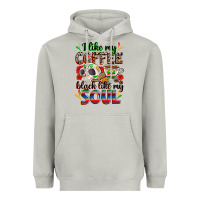 Moon Dust i like my coffee black like my soul Heavyweight Hoodie - Zillion Design Studio