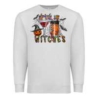 Dove Grey drink up witches Premium Sweatshirt - CowhideDigitalArt