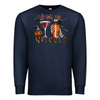Navy drink up witches Premium Sweatshirt - CowhideDigitalArt