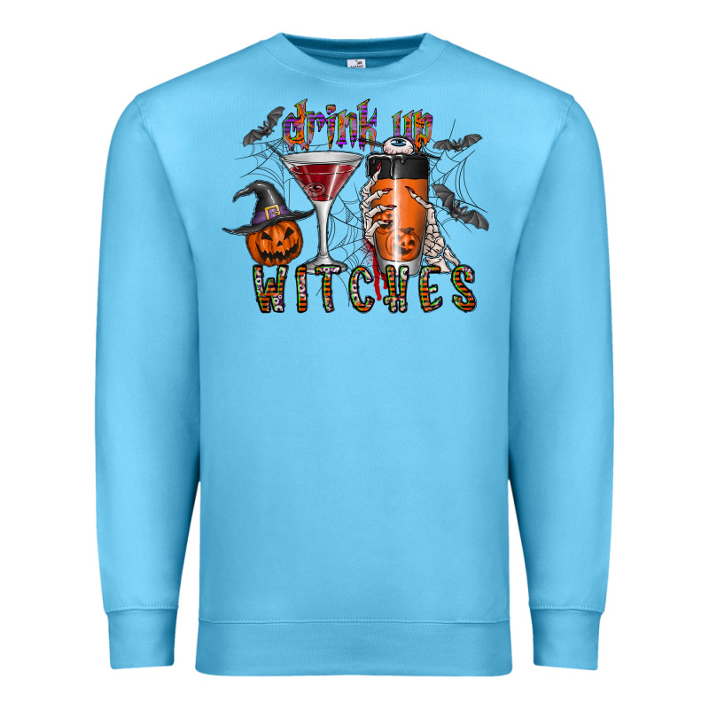 Drink Up Witches Premium Sweatshirt by CowhideDigitalArt | Teevron