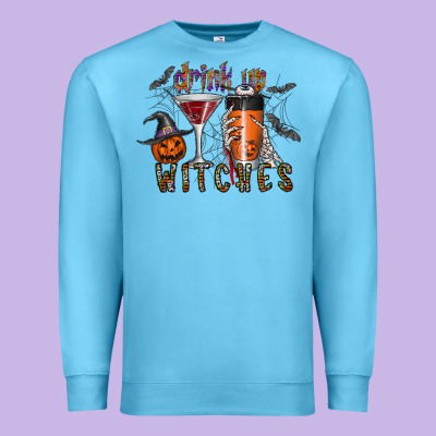 Drink Up Witches Premium Sweatshirt Designed By Cowhidedigitalart