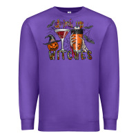 Purple drink up witches Premium Sweatshirt - CowhideDigitalArt