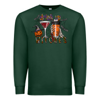 Sports Green drink up witches Premium Sweatshirt - CowhideDigitalArt