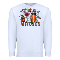 White drink up witches Premium Sweatshirt - CowhideDigitalArt