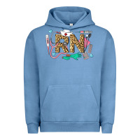 Pigment Pebble Blue Western Registered Nurse Urban Hoodie - LillyAllenDesigns