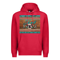 Cardinal show mom aztec cowhide leopard heifer Premium Hoodie - Artiststas